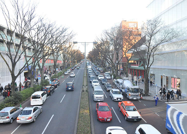 Jika ingin melihat Omotesando dari atas.