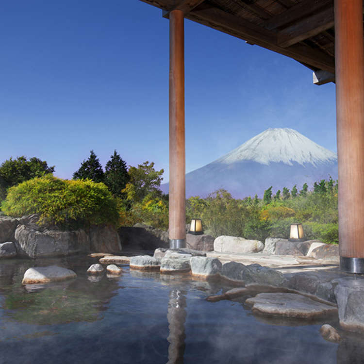 一边看着富士山一边体验泡露天温泉的乐趣吧!