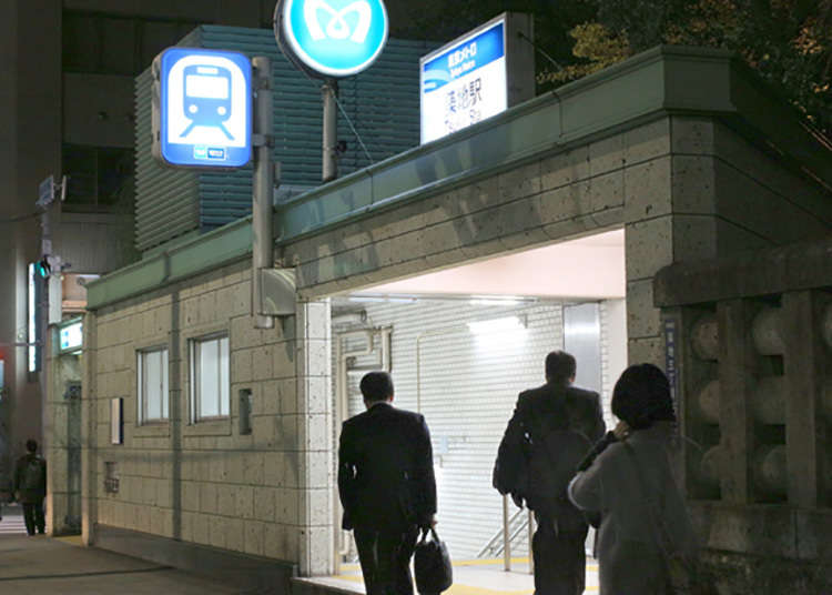 當日來回的日比谷線的「築地站」就在眼前