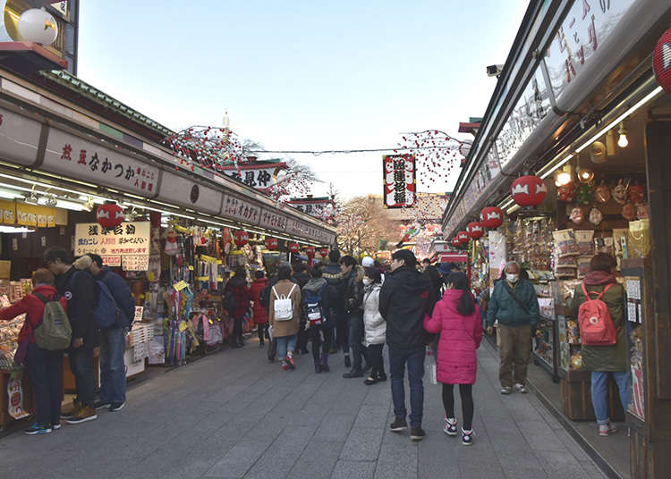 在「仲見世大道」購物