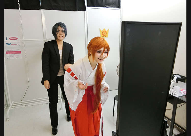 コスプレ姿とご対面