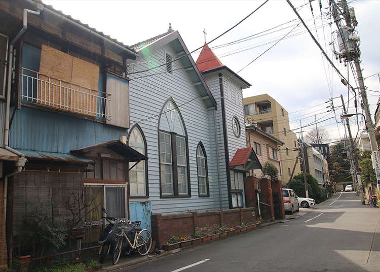 Bangunan gaya Barat "Gereja Nezu" yang dibina pada tahun 1900-an