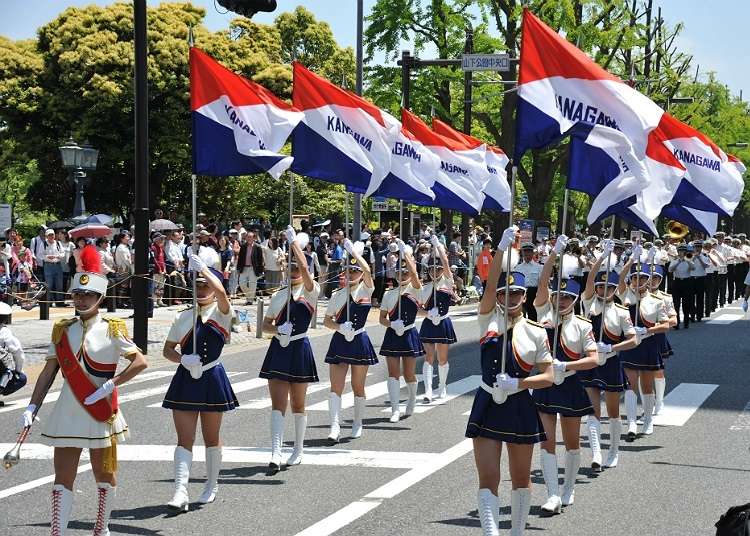 "THE YOKOHAMA PARADE" yang diadakan di Minato-machi.