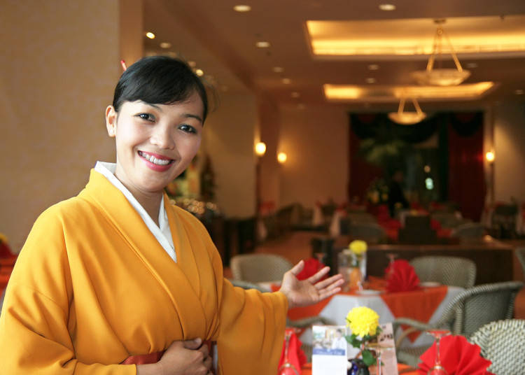 餐廳:到座位入座前