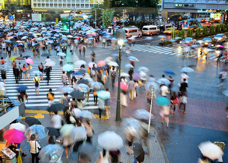 渋谷のスクランブル交差点
