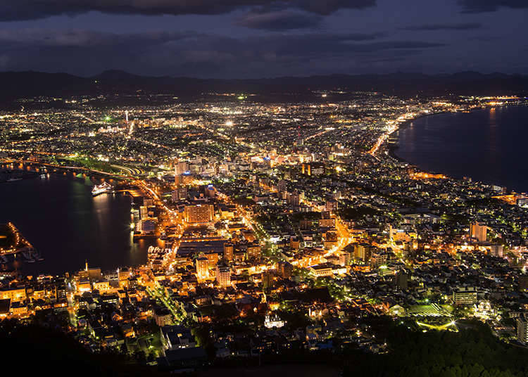从山上观赏夜景