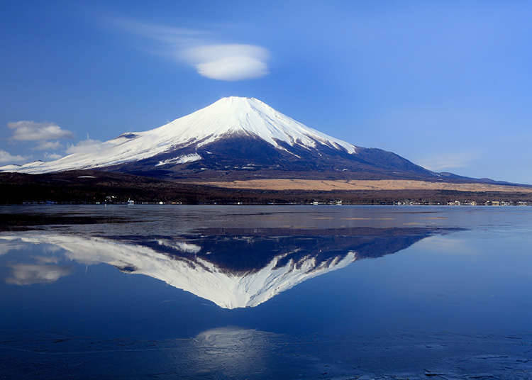Lanskap Alam dengan Pemandangan Gunung Fuji