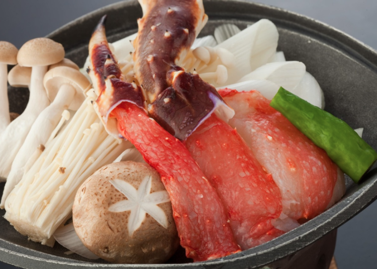 Hanya bagian paling enak dari kepiting dan daging sapi Yamagata