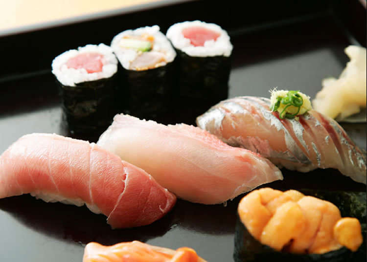 ร้านซูชิเก่าเเก่โดยเชฟยอดฝีมือที่ได้รับการฝึกฝนมาอย่างยาวนาน