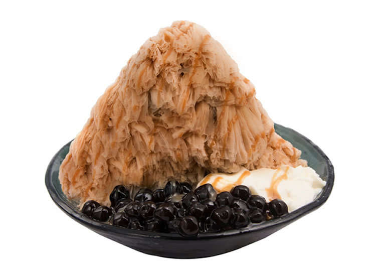 氷そのものに味付けした濃厚かき氷