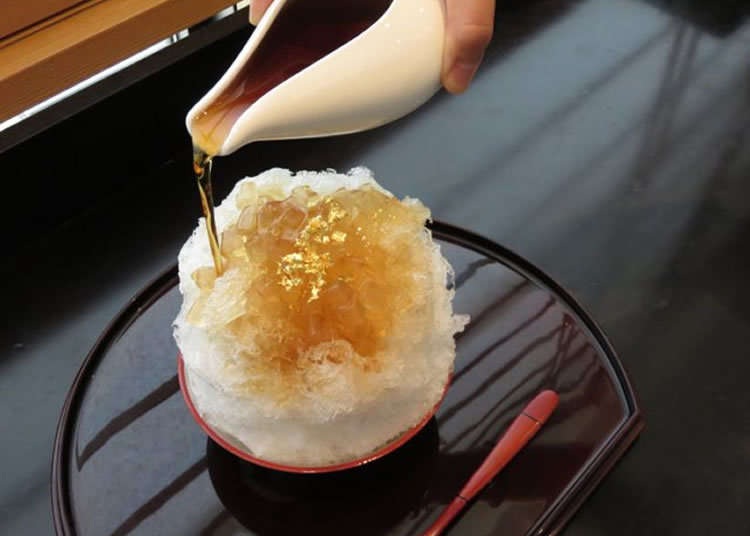 人气和果子店严选食材制作的刨冰