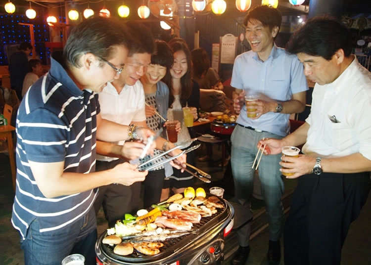 유원지에서 즐기는 바베큐 & 맥주