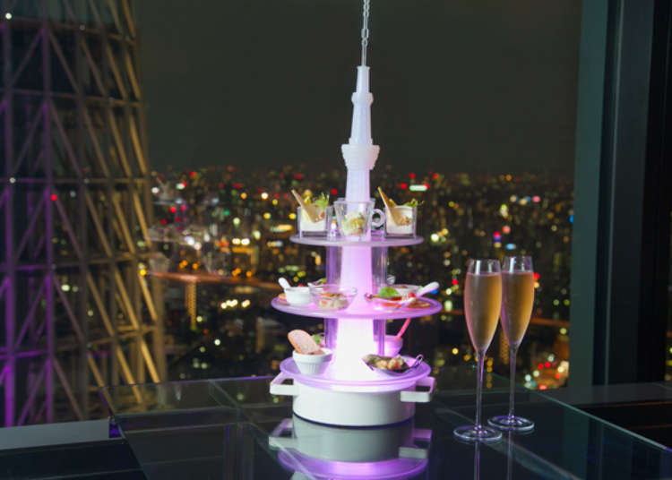 东京的夜景尽收眼底!天空LOUNGE TOP of TREE