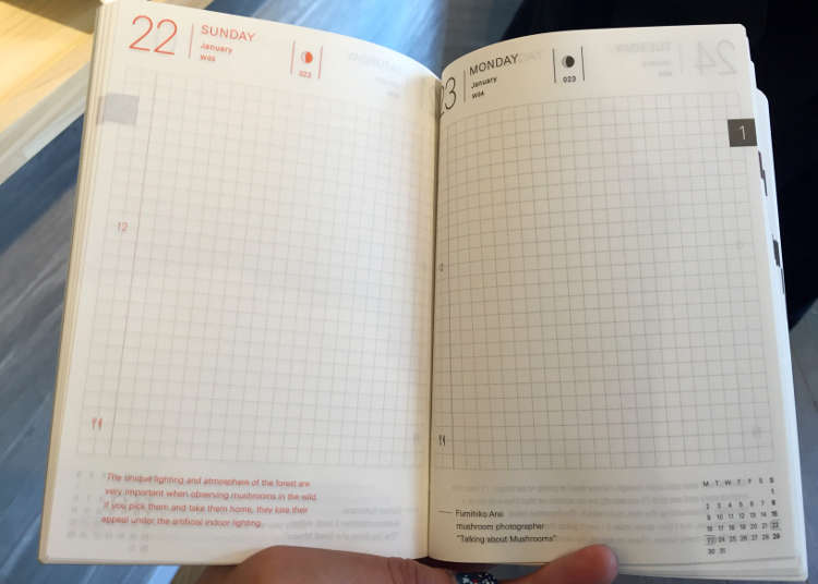 機能性を備えたほぼ日手帳