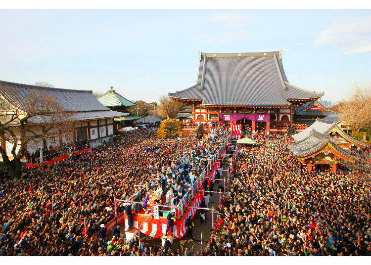 Setsubun at Ikegami Honmon-ji - Driving Out the Demons!