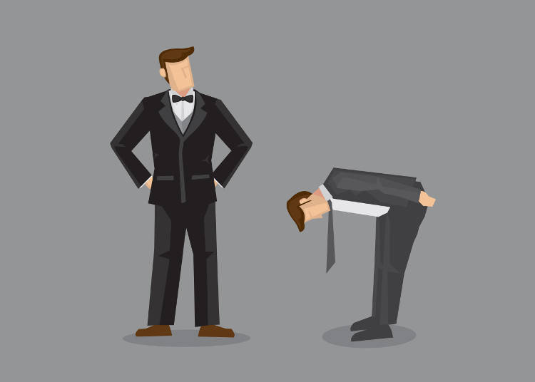 最敬礼と謝罪