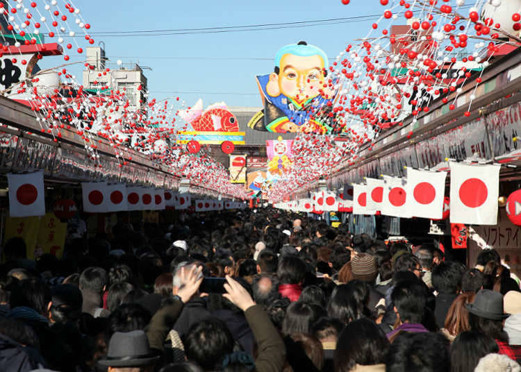 Nakamise-dori to Sensoji Main Temple area