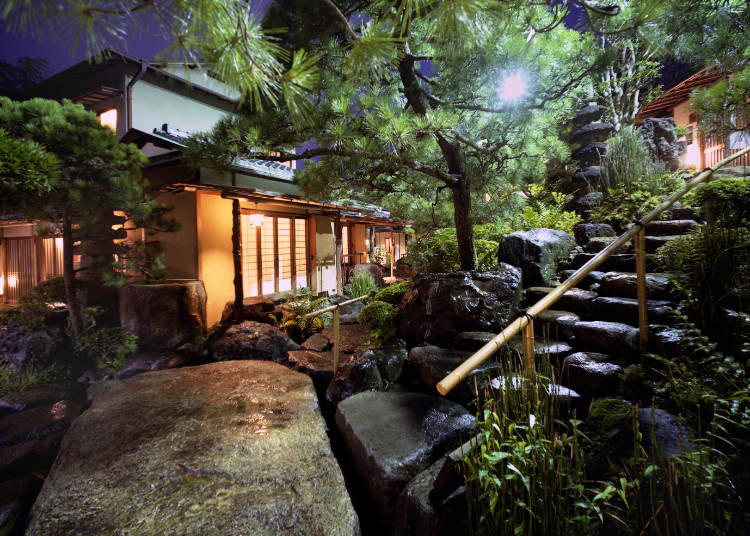 日本の建築美と庭園を堪能「あたみ石亭」