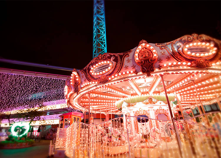 Hanayashiki Illuminations: Like Cherry Blossoms at Night in Tokyo’s Oldest Amusement Park