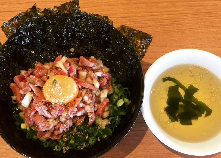 ユッケ風ローストビーフ丼