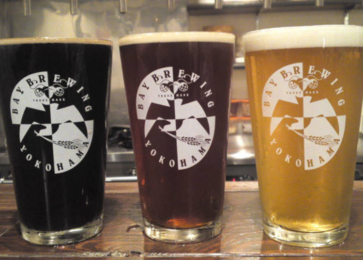 自家醸造のクラフトビールが飲める