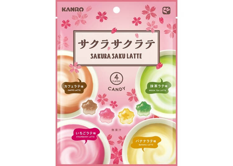 コメント付き!桜型キャンディ