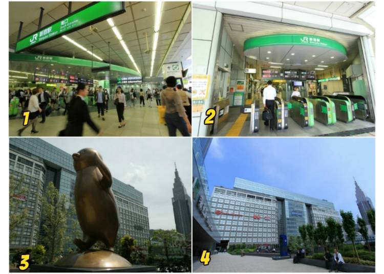 6)バスタ新宿や新宿タカシマヤへは南口