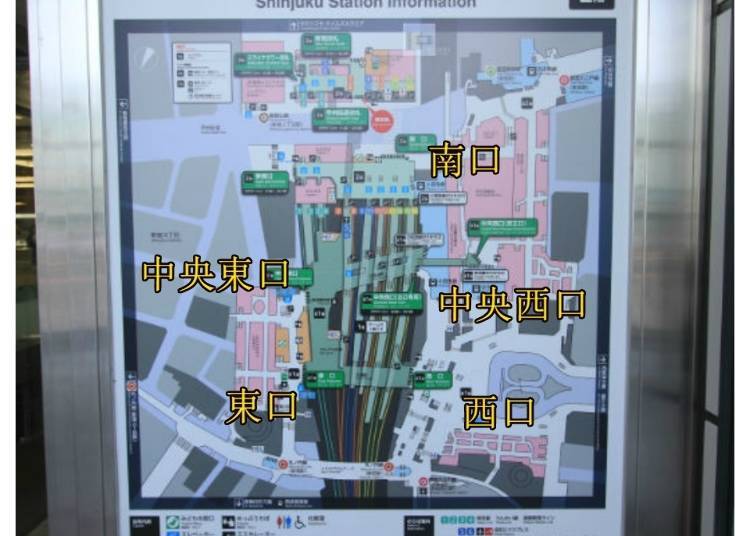 2)출구는 동쪽, 남쪽, 서쪽으로 총 3곳
