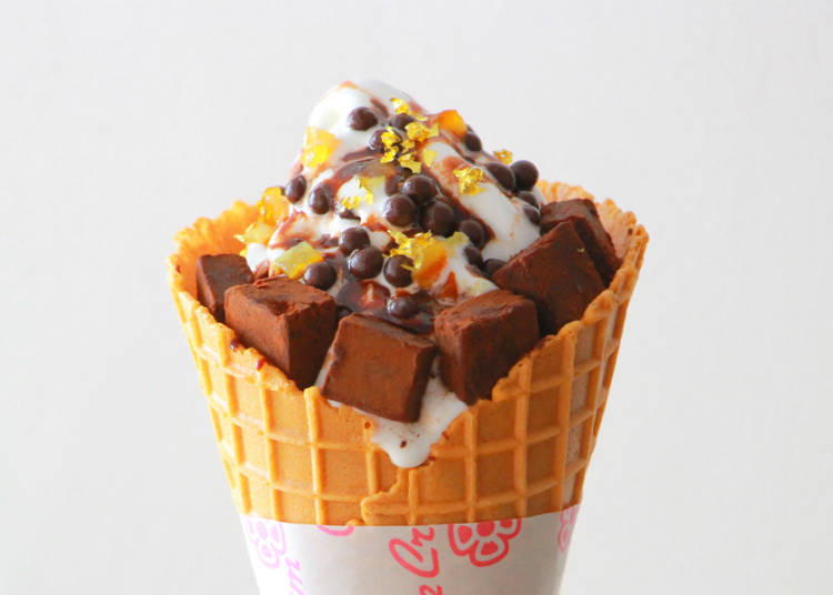 まるでパフェ!豪華なトッピングのソフトクリーム