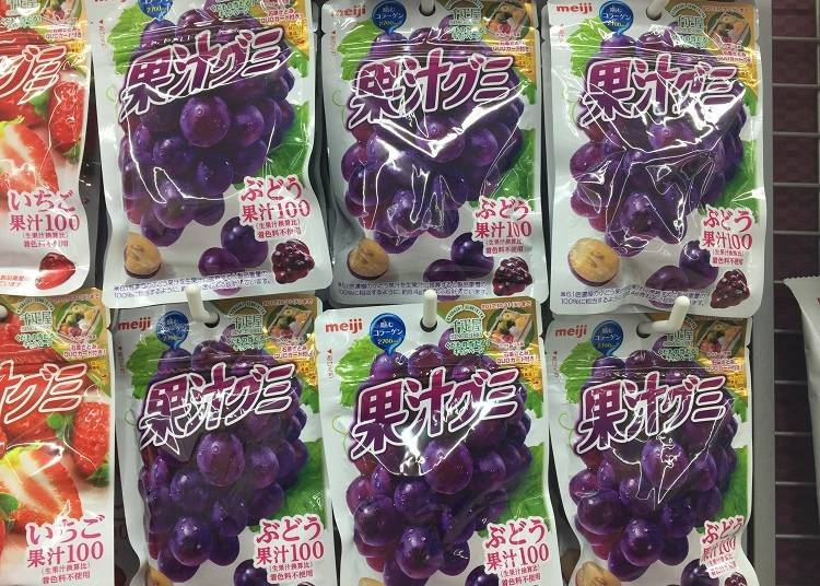 明治 水果軟糖 葡萄口味(果汁グミ ぶどう)