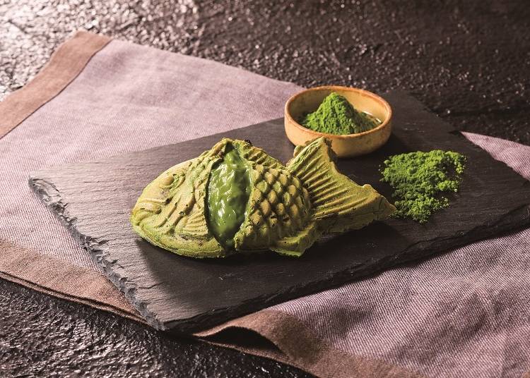 【銀のあん】ソラマチ限定の抹茶味のたい焼き!「薄皮たい焼き 抹茶かすたーど」/東京ソラマチ
