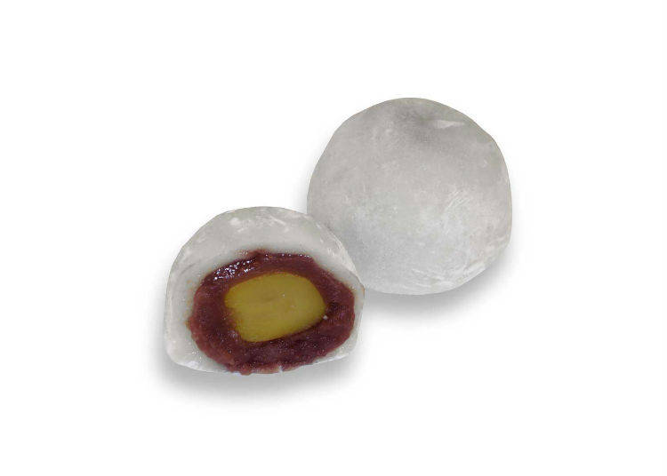【銀座甘楽】黄色い幸せがつまった日本の定番和菓子「栗大福」/ルミネ新宿店