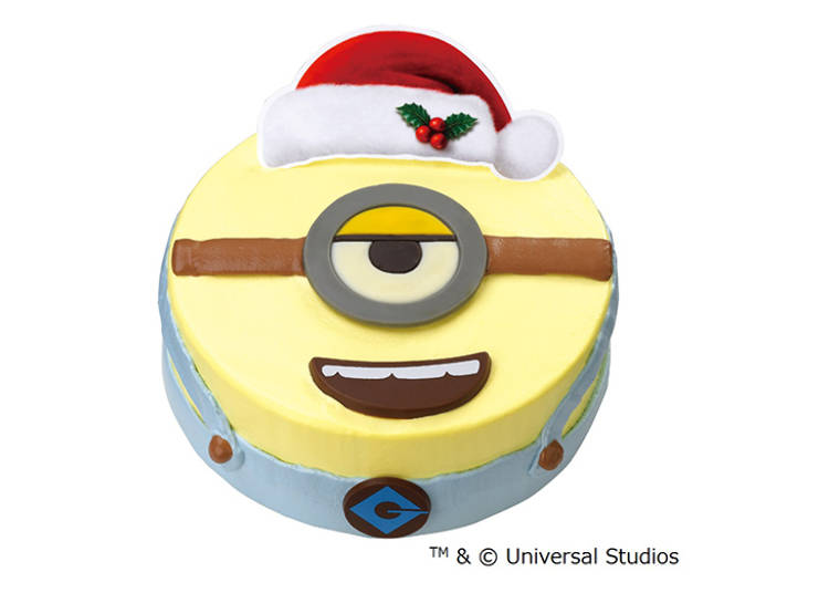 “ミニオン”の顔をまるごとクリスマスケーキに!/サーティワン アイスクリーム