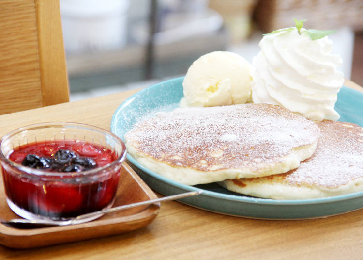 嬰兒車也能到「cafe michikusa」享用人氣鬆餅