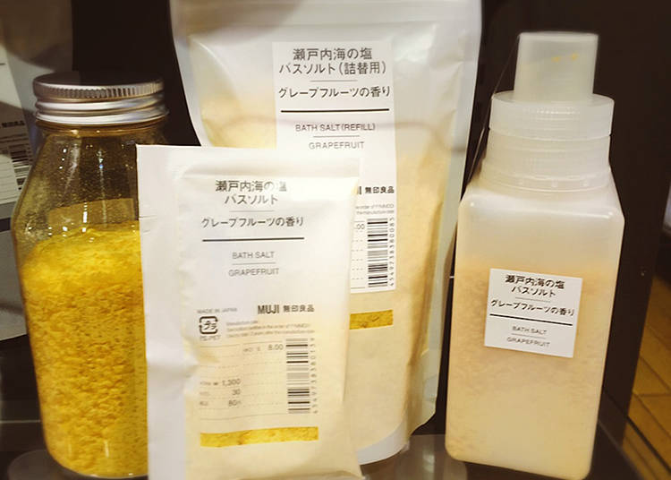9. Grapefruit Scented Bath Salts