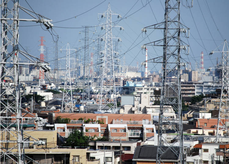 9. Power lines are everywhere