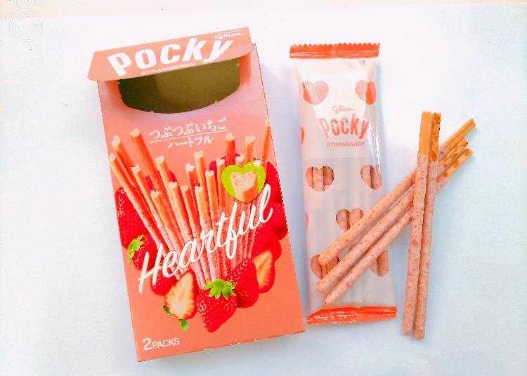 百奇Pocky 心型巧克力棒 草莓果粒口味(つぶつぶいちご ハートフル)