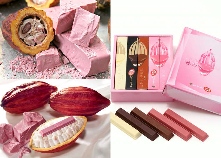 New KitKat 'Ruby' debuts in Japan Naturally PINK Chocolate! LIVE