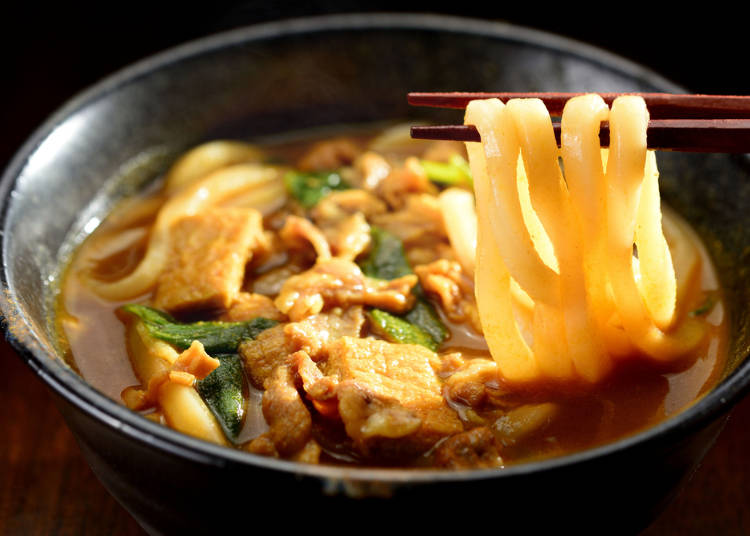 人気No.1うどんは 日本らしさ溢れる「カレーうどん」!
