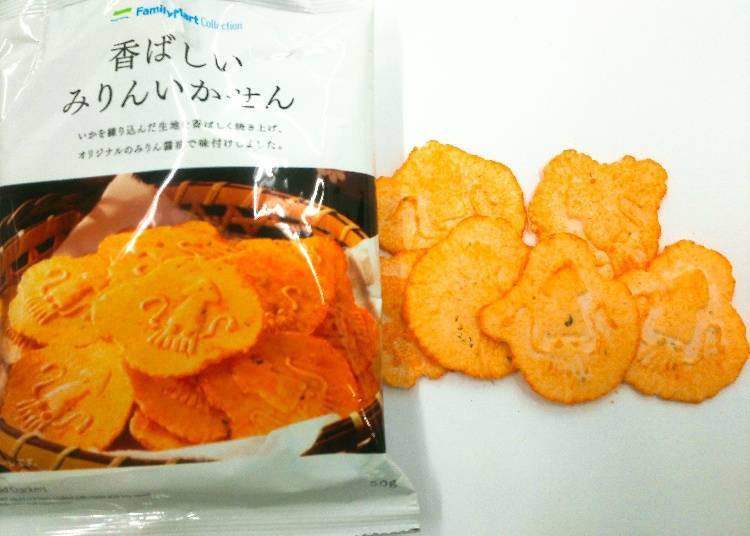 Squid Crackers 100 yen (108 yen tax incl.)