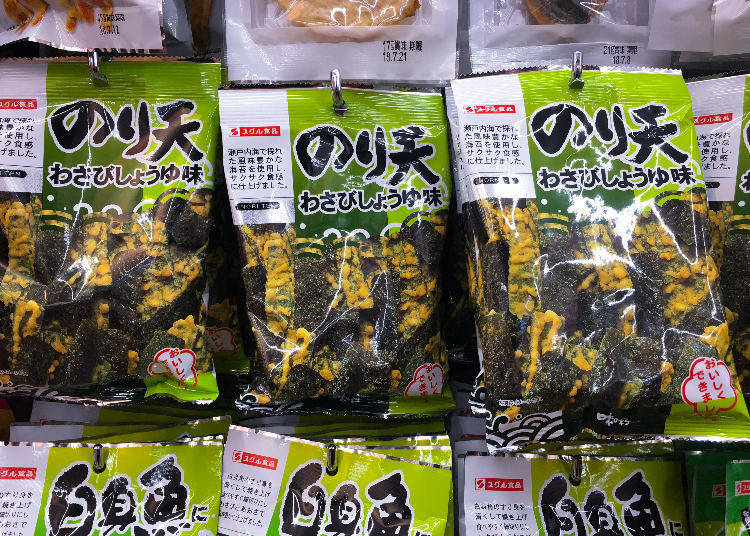 芥末醬油口味海苔天婦羅35g(のり天わさびしょうゆ味35g)