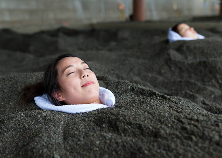 熱砂浴hen厲害!
鹿兒島指宿……鹽化物泉