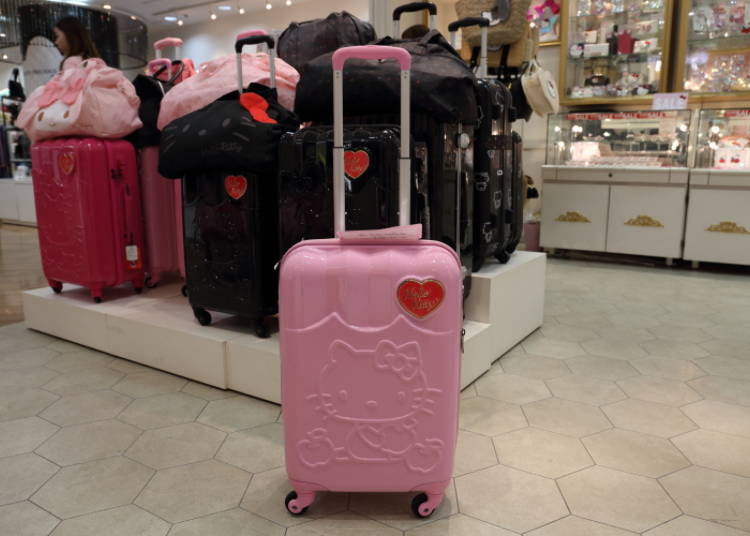Hello Kitty Carry-On Suitcase (Apple): Let’s Travel With Kitty! (15,800 Yen)