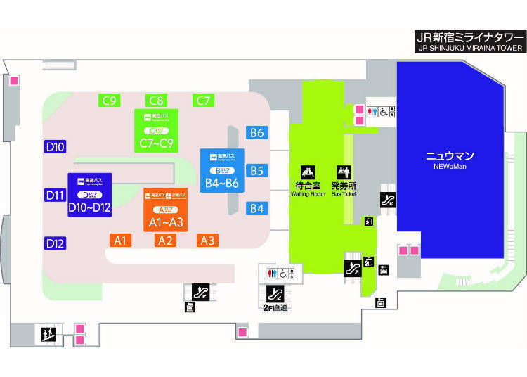 5. The Main Lines are on the 4th Floor, Split into 4 Areas!