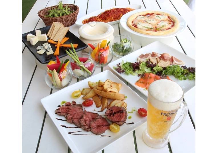 Tokyu Rooftop Premium Beer Garden: Specialty Dishes High Above Tokyo!