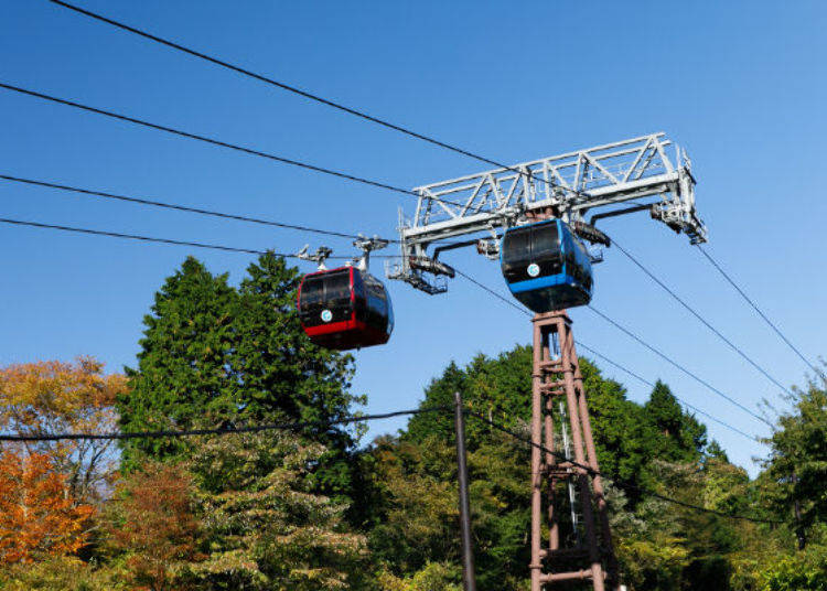 Travel through the air on the Hakone Ropeway - Enjoy a Clear View of Lake Ashi & Mt. Fuji!