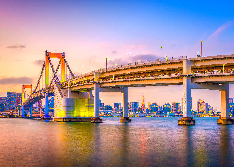 1) Daiba Park: Rainbow Bridge and the Heart of the City, the Most Popular Night View