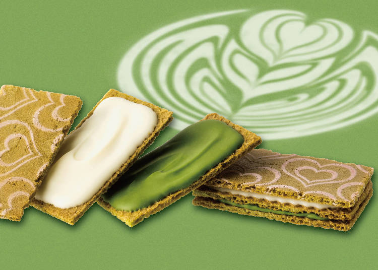 #7 Matcha Chocolate Sandwich, 5 in a Box (Gin no Budō /Gransta) for 560 Yen (Tax Included)