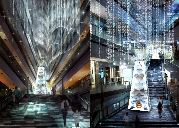 Omotesando Hills 2018: Urban aurora during the winter season