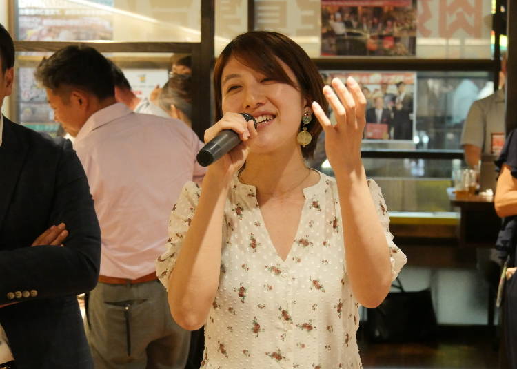 ミュージシャンのステージで、会場は大盛り上がり!